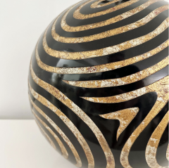 Karl Springer LARGE VERMICELLI COROMANDEL TABLE LAMP - 4620885