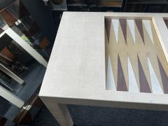 Karl Springer LIZARD BACKGAMMON TABLE WITH BAKELITE PIECES IN THE MANNER OF KARL SPRINGER - 3165798