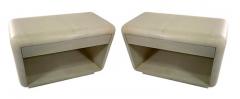 Karl Springer LTD A Pair of American Modern Bullnose Night Tables Karl Springer - 4710212