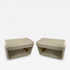 Karl Springer LTD A Pair of American Modern Bullnose Night Tables Karl Springer - 4710213