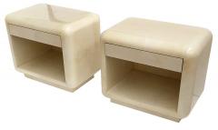 Karl Springer LTD BULLNOSE NIGHT TABLES - 4619169