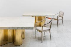 Karl Springer LTD Karl Springer LTD Freeform Dining Table with Custom Goatskin Top USA - 4036733