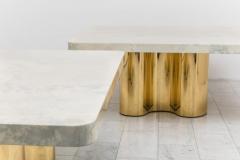 Karl Springer LTD Karl Springer LTD Freeform Dining Table with Custom Goatskin Top USA - 4036773