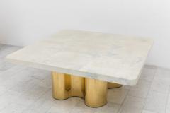 Karl Springer LTD Karl Springer LTD Freeform Dining Table with Custom Goatskin Top USA - 4036776