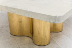 Karl Springer LTD Karl Springer LTD Freeform Dining Table with Custom Goatskin Top USA - 4036779