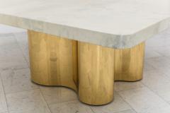 Karl Springer LTD Karl Springer LTD Freeform Dining Table with Custom Goatskin Top USA - 4036780