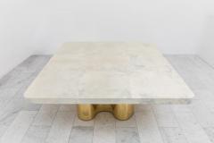 Karl Springer LTD Karl Springer LTD Freeform Dining Table with Custom Goatskin Top USA - 4036796