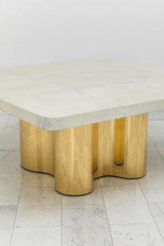 Karl Springer LTD Karl Springer LTD Freeform Dining Table with Custom Goatskin Top USA - 4036803