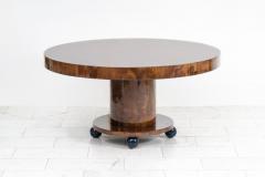 Karl Springer LTD Karl Springer LTD Lacquered Goatskin Ball Foot Table USA - 4036743