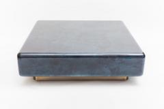 Karl Springer LTD Karl Springer LTD Lacquered Goatskin Pedestal Base Low Table USA 2018 - 876626