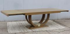 Karl Springer LTD Karl Springer Style Art Deco Dining Table With Two Leaves - 1542627