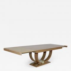 Karl Springer LTD Karl Springer Style Art Deco Dining Table With Two Leaves - 1543863