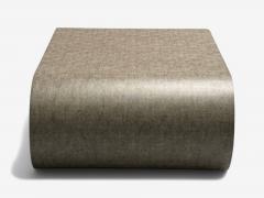 Karl Springer LTD Karl Springer Style Mid Century Modern Grey Faux Shagreen Coffee Table 1980s - 3989446