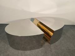 Karl Springer LTD Modern Stainless Steel Bronze Center Freeform Cocktail Table Karl Springer - 4641649