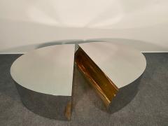 Karl Springer LTD Modern Stainless Steel Bronze Center Freeform Cocktail Table Karl Springer - 4641650