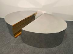 Karl Springer LTD Modern Stainless Steel Bronze Center Freeform Cocktail Table Karl Springer - 4641655