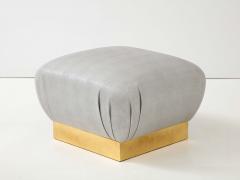 Karl Springer LTD Pair of Karl Springer Ottomans - 3446799