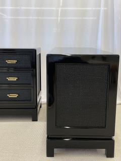 Karl Springer LTD Pair of Mid Century Modern Cabinets Chests Nightstands Karl Springer Style - 3039149