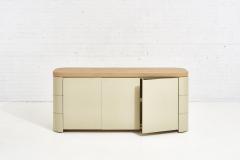 Karl Springer Lacquered Grasscloth Credenza attributed to Enrique Garcel circa 1970 - 1958372