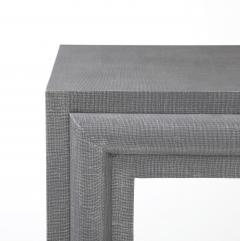 Karl Springer Lacquered Linen Console Table in the style of Karl Springer  - 4622212