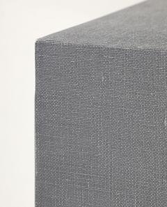 Karl Springer Lacquered Linen Console Table in the style of Karl Springer  - 4622214