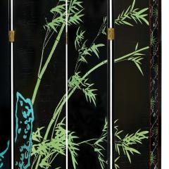 Karl Springer Large 6 Panel Artisan Chinese Screen Sold Through Karl Springer 1980s - 2131289