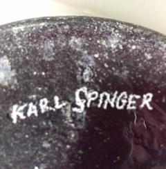 Karl Springer Large Scavo Glass Vase Made in Italy - 344895