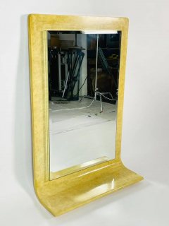 Karl Springer Large Wall Mirror in the Style of Karl Springer - 2727799