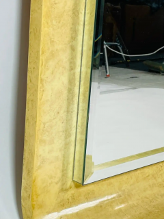 Karl Springer Large Wall Mirror in the Style of Karl Springer - 2727809