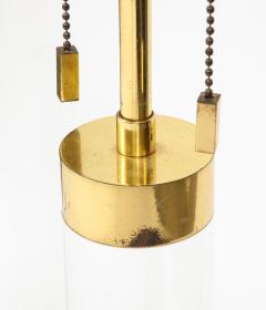 Karl Springer Lucite and Brass Bouilotte Table Lamp by Karl Springer c 1980s - 1224311