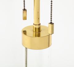 Karl Springer Lucite and Brass Bouilotte Table Lamp by Karl Springer c 1980s - 1224312