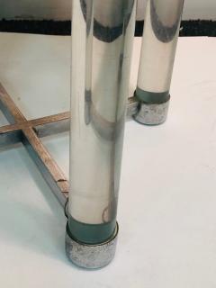 Karl Springer Lucite and Chrome Bench in the Style of Karl Springer - 916441