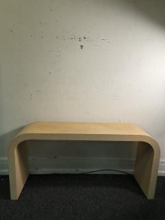 Karl Springer MODERN GRASSCLOTH WATERFALL CONSOLE IN THE MANNER OF KARL SPRINGER - 4318001
