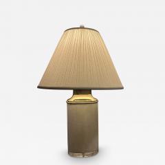 Karl Springer MODERN LUCITE AND BRASS TESELLATED BONE LAMP IN THE MANNER OF KARL SPRINGER - 3431629