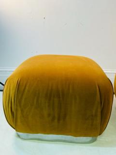 Karl Springer MODERN PAIR OF SOUFFLE STOOLS IN THE MANNER OF KARL SPRINGER - 1909769