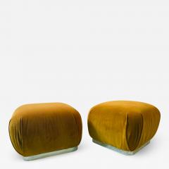 Karl Springer MODERN PAIR OF SOUFFLE STOOLS IN THE MANNER OF KARL SPRINGER - 1912048