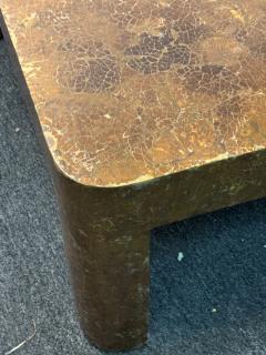 Karl Springer MODERNIST COCONUT SHELL LACQUERED COFFEE TABLE ATTRIBUTED TO KARL SPRINGER - 4278267