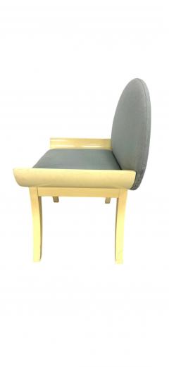 Karl Springer MODERNIST CREAM LACQUER VANITY CHAIR BY KARL SPRINGER - 4474668