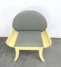 Karl Springer MODERNIST CREAM LACQUER VANITY CHAIR BY KARL SPRINGER - 4474673