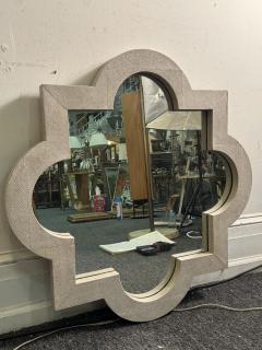 Karl Springer MODERNIST FAUX SHAGREEN MIRROR IN THE MANNER OF KARL SPRINGER - 4691186