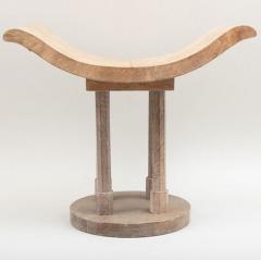 Karl Springer MODERNIST PARCHMENT STOOL IN THE MANNER OF KARL SPRINGER - 1911346