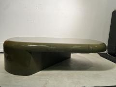 Karl Springer MODERNIST SCULPTURAL GOATSKIN COFFEE TABLE BY KARL SPRINGER - 2803292