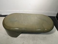Karl Springer MODERNIST SCULPTURAL GOATSKIN COFFEE TABLE BY KARL SPRINGER - 2803295