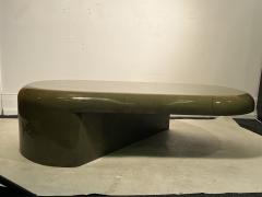 Karl Springer MODERNIST SCULPTURAL GOATSKIN COFFEE TABLE BY KARL SPRINGER - 2803296