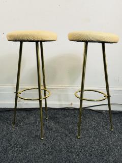 Karl Springer MODERNIST TUBULAR BRASS BALL BAR STOOLS - 4348531