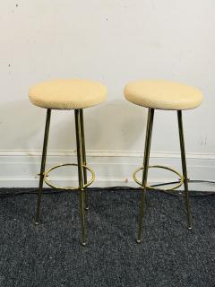 Karl Springer MODERNIST TUBULAR BRASS BALL BAR STOOLS - 4348536