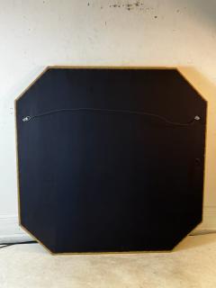 Karl Springer MONUMENTAL FAUX OSTRICH OCTAGONAL MIRROR IN THE MANNER OF KARL SPRINGER - 2807455