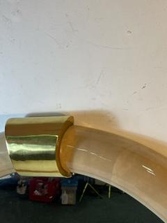 Karl Springer MONUMENTAL MODERN GOATSKIN AND BRASS MIRROR BY KARL SPRINGER - 2419657
