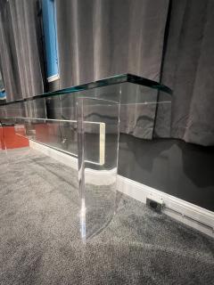 Karl Springer MONUMENTAL MODERNIST LUCITE CONSOLE - 2809845