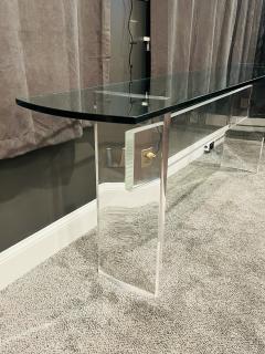 Karl Springer MONUMENTAL MODERNIST LUCITE CONSOLE - 2809850